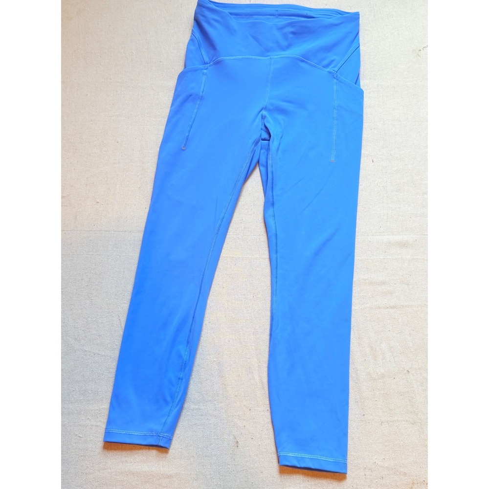 Lululemon Fast and Free High-Rise Tight 25 Nulux Blue Pockets Womens 8